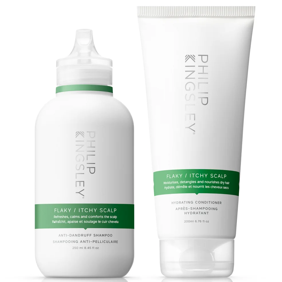 Philip Kingsley Flaky/Itchy Scalp Shampoo 250ml and Conditioner 200ml Duo Image 1