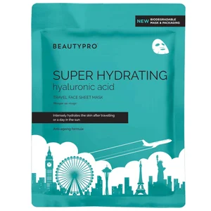 BEAUTYPRO Super Hydrating Hyaluronic Acid Travel Face Sheet Mask - undefined undefined