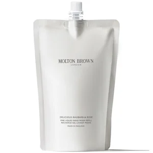 Molton Brown Delicious Rhubarb and Rose Fine Liquid Hand Wash Refill 400ml - Size 400ml Refill