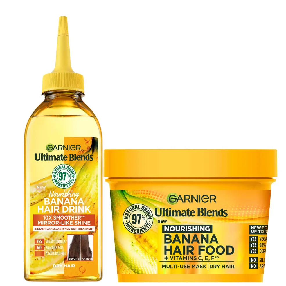 Garnier Ultimate Blends Banana Hair Food Intensely Nourishing Treatment Regime for Dry Hair Image 1