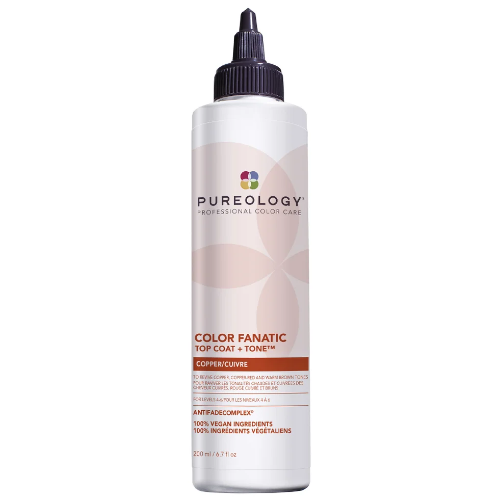 Pureology Color Fanatic Top Coat and Tone for Copper Hair Colour Protection 200ml Image 1