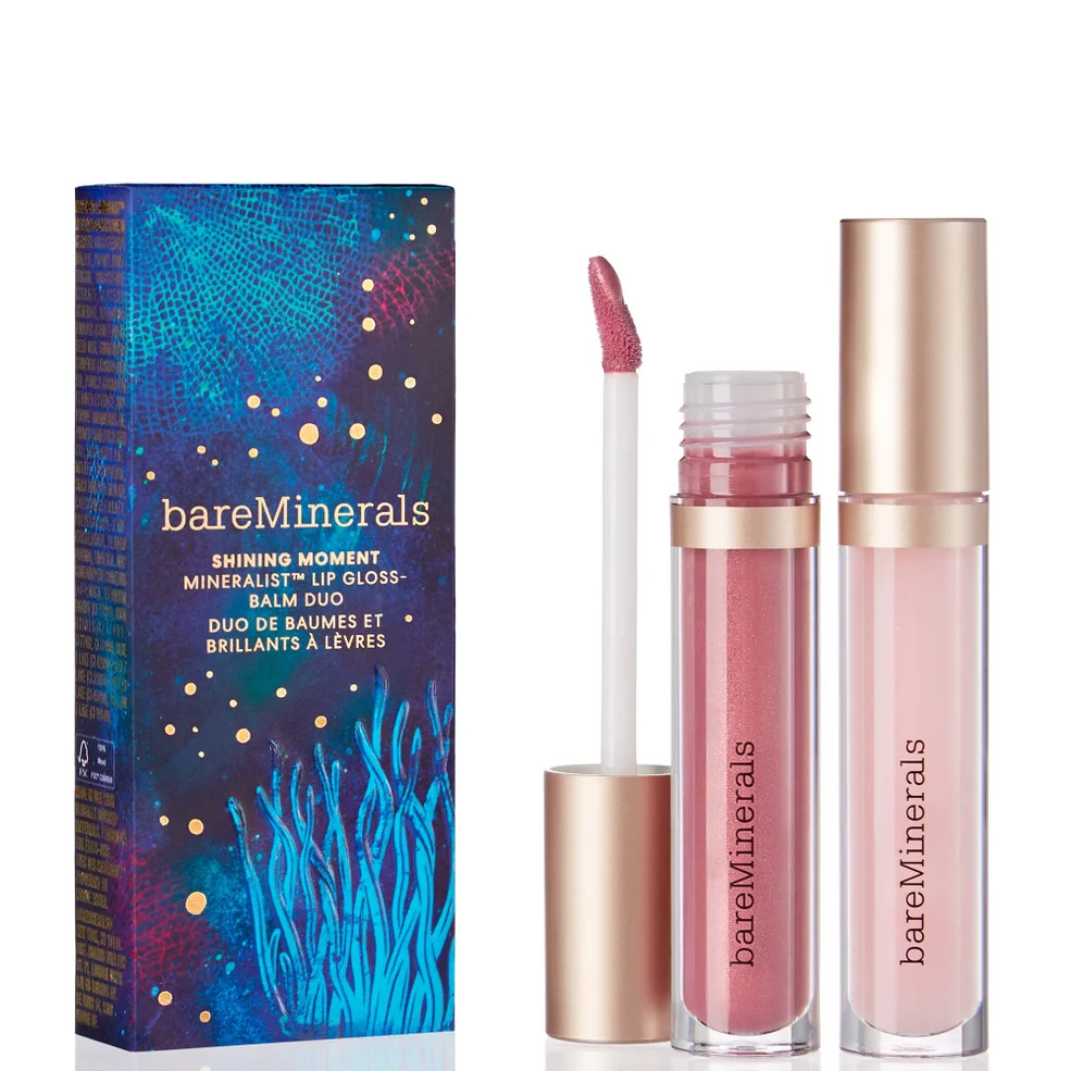 bareMinerals Holiday 2023 Mineralist Gloss-Balm Trio - Love, Clarity, Merry Image 1