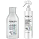 Redken Acidic Bonding Concentrate Shampoo and Lightweight Liquid Conditioner Bond Repair Bundle for Fine Hair