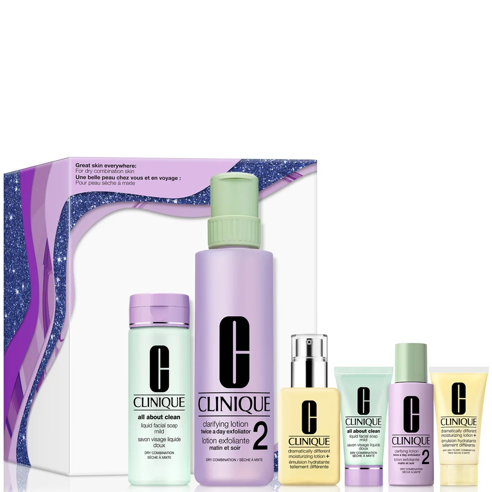 Clinique Great Skin Everywhere Skincare Gift Set for Dry Combination Skin Image 1