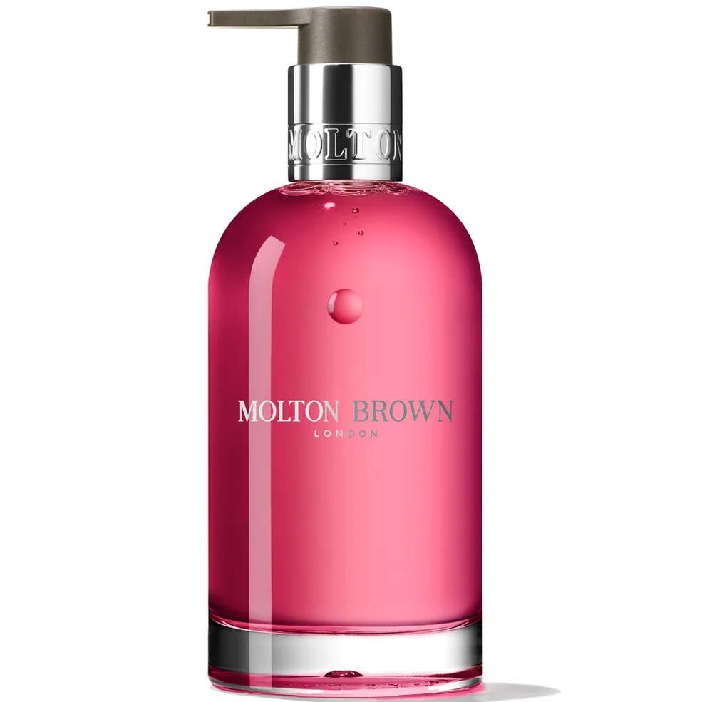 Molton Brown Fiery Pink Pepper Fine Liquid Hand Wash Glass Bottle 200ml Image 1