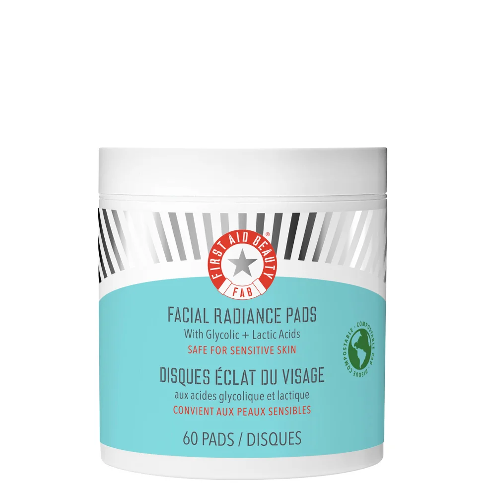 First Aid Beauty Facial Radiance Pads with Glycolic and Lactic Acids Image 1