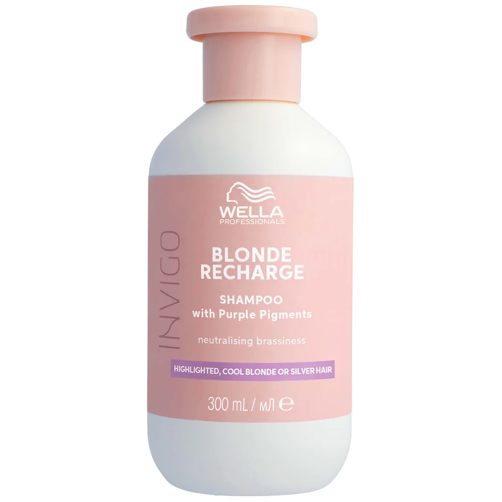 Wella Professionals Care Invigo Blonde Recharge Colour Refreshing Shampoo Cool Blonde 300ml Image 1