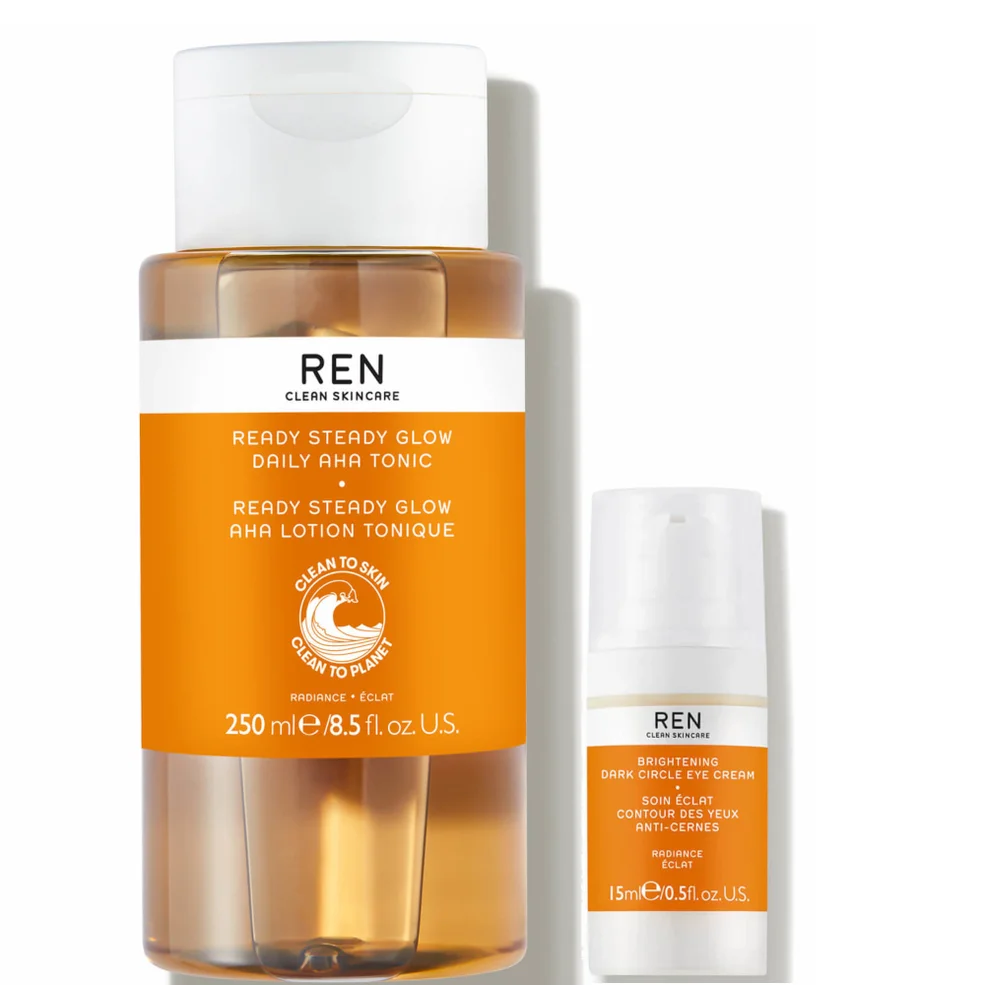 REN Clean Skincare Ready Steady Glow and Dark Circle Eye Cream Set Image 1