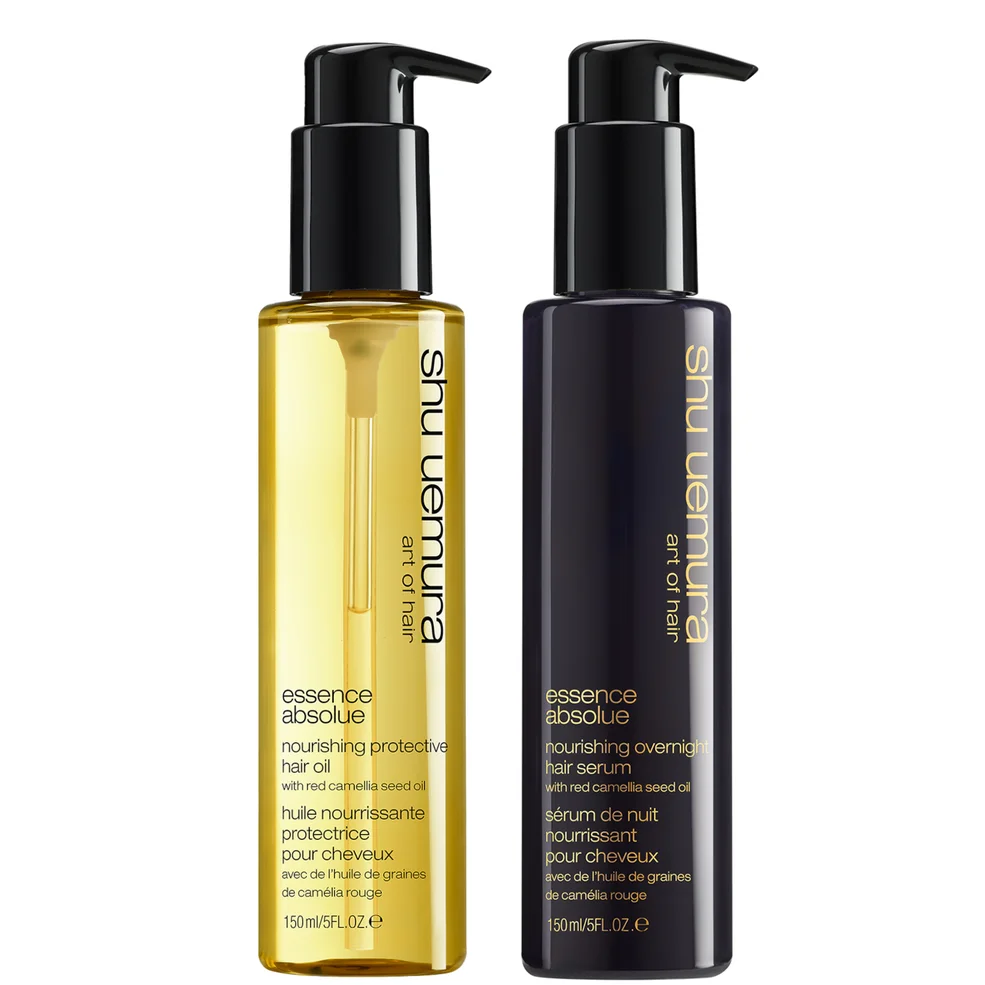 Shu Uemura Art of Hair Essence Absolue Oil and Essence Absolue Overnight Serum Duo for Hair Protectection Image 1