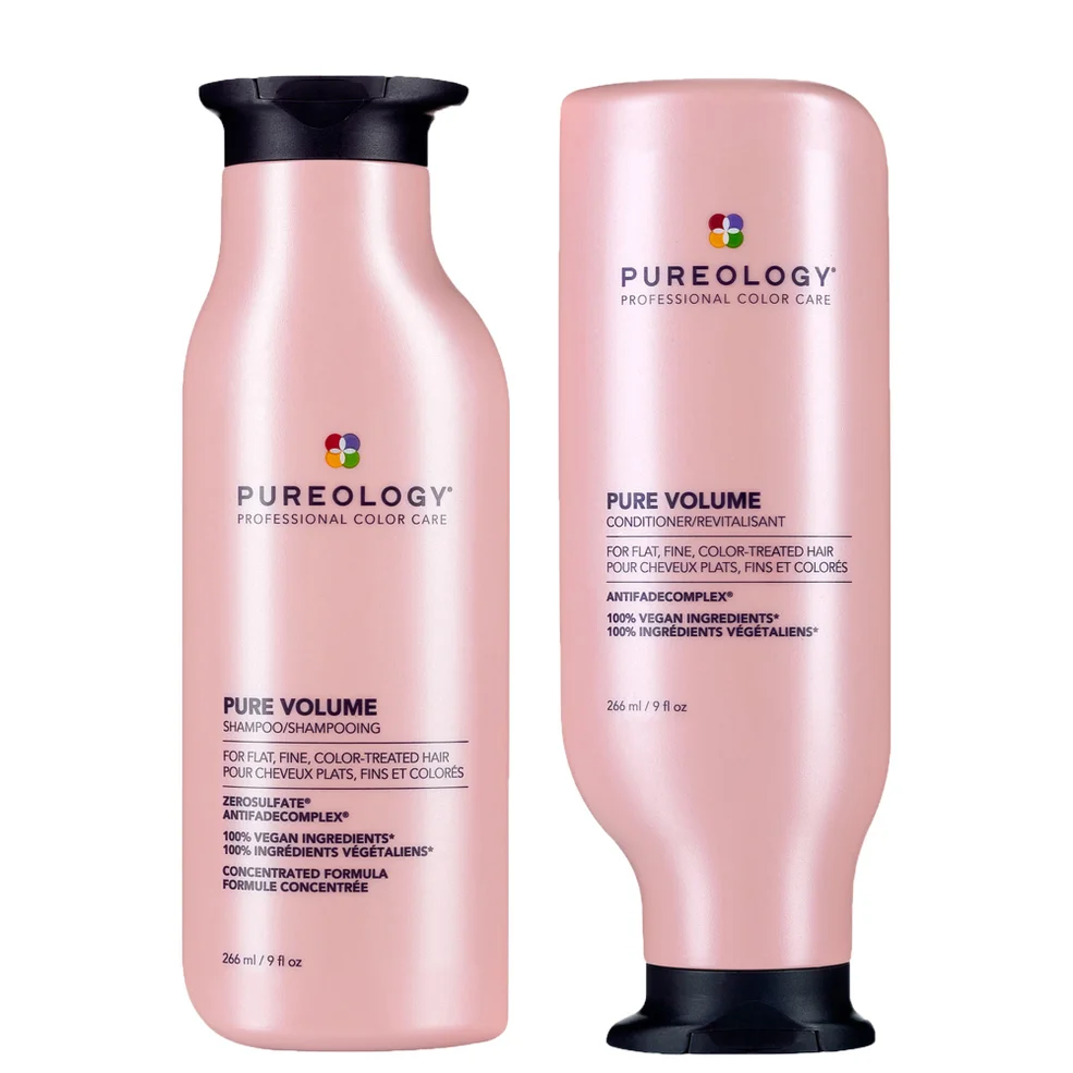Pureology Pure Volume Shampoo and Conditioner Routine For Flat, Fine, Colour Treated Hair 266ml Image 1