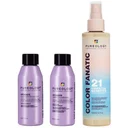 Pureology Color Fanatic Spray 200ml, Hydrate Shampoo Travel Size 50ml and Conditioner Travel Size 50ml For Dry Hair Bundle