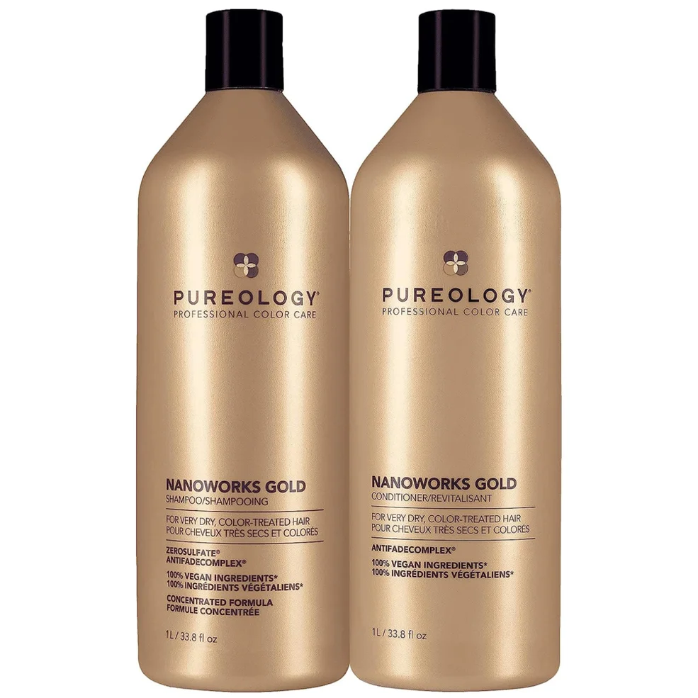 Pureology Nanoworks Gold Shampoo and Conditioner Routine For Very Dry, Colour Treated Hair Image 1