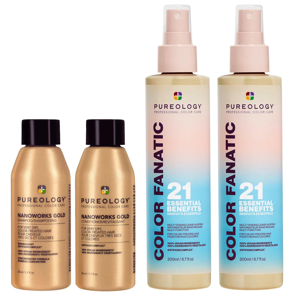 Pureology Color Fanatic Nanoworks Gold Mini Shampoo and Conditioner Routine Duo for Very Dry Hair Image 1