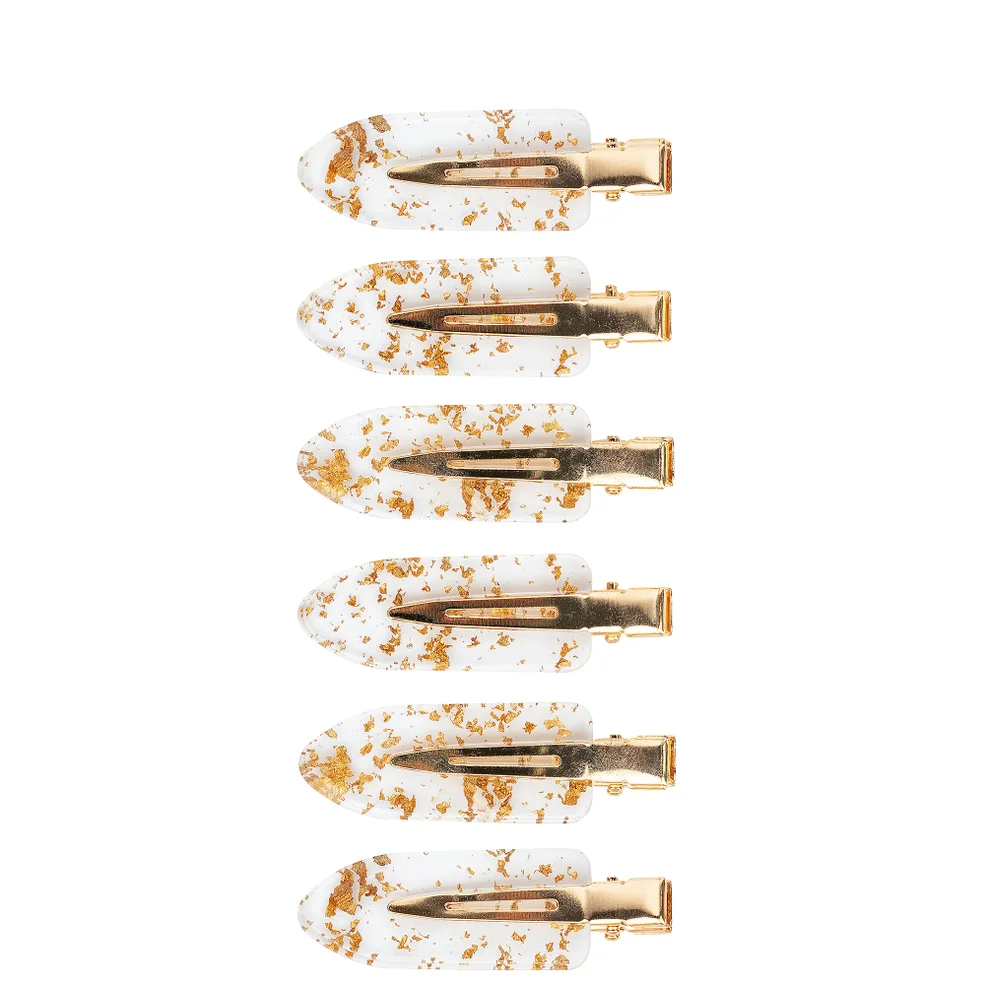 brushworks Gold Flake No Crease Clips Image 1