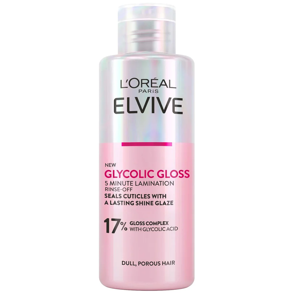 L'Oréal Paris Elvive Glycolic Gloss Rinse-Off 5 minute Lamination Treatment for Dull Hair 150ml Image 1