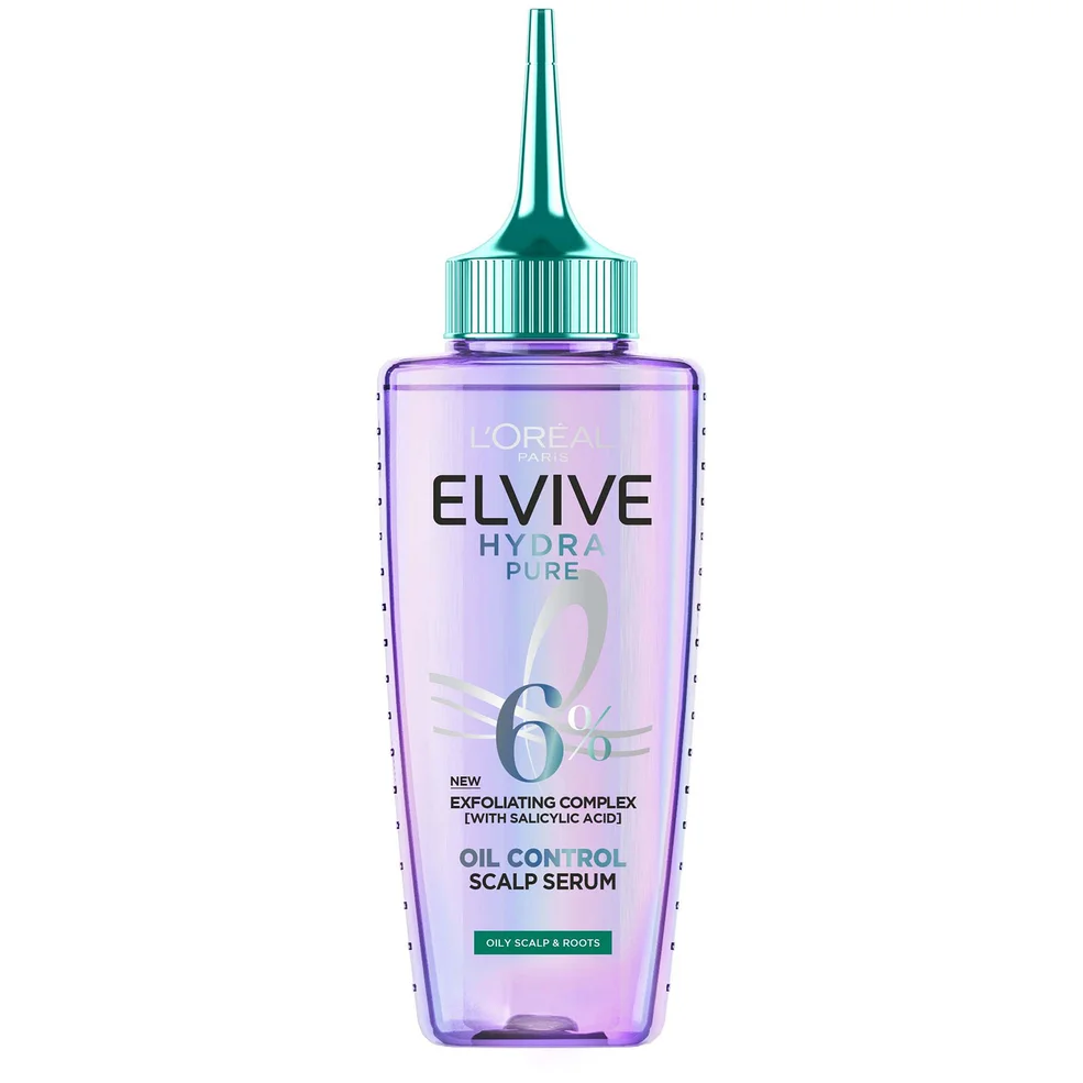 L'Oréal Paris Elvive Hydra Pure Exfoliating Pre-Shampoo Scalp Serum with Salicylic Acid for Oily Scalp and Roots 102ml Image 1