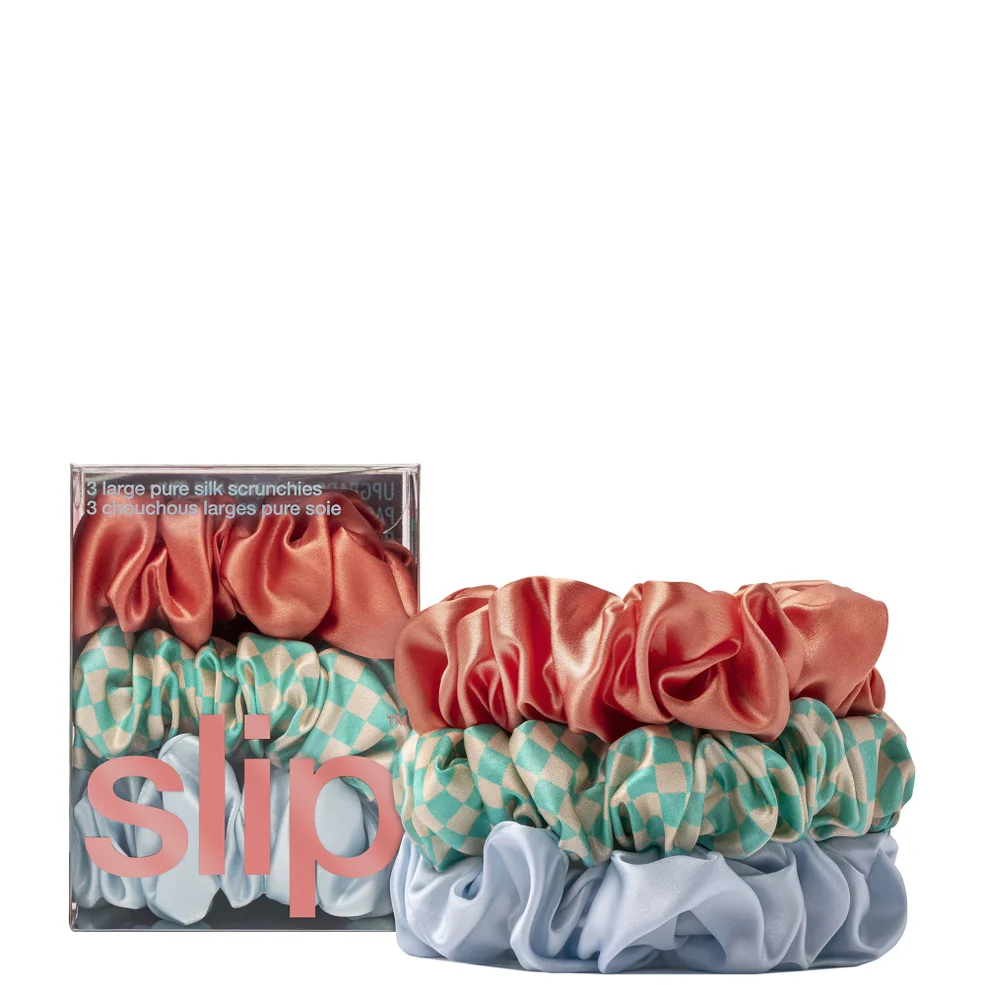 Slip Pure Silk Large Scrunchies - Sea Mist Image 1