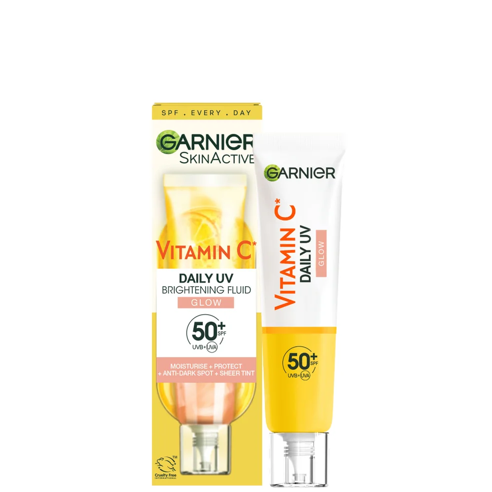 Garnier Vitamin C Daily UV Brightening Fluid Glow SPF 50+ 40ml Image 1