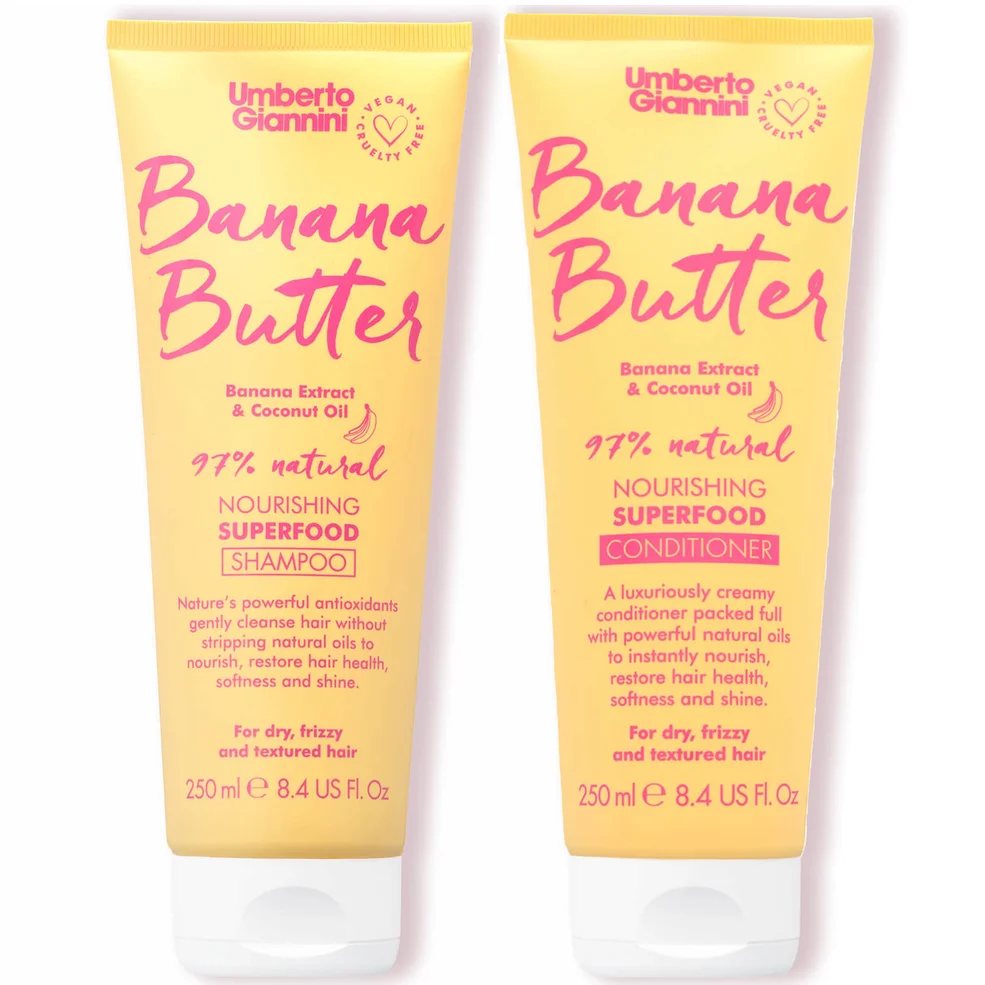 Umberto Giannini Banana Butter Shampoo and Conditioner Duo Image 1