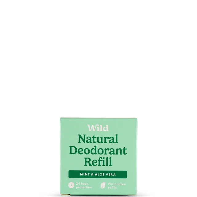 Wild Men's Mint and Aloe Vera Deodorant Refill 40g