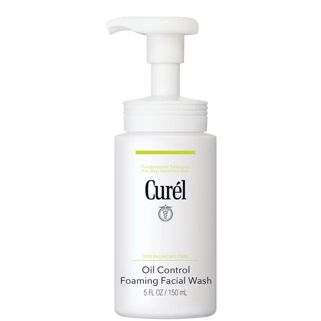 Curél Skin Balancing Care Oil Control Foaming Facial Wash for Sensitive Skin 150ml