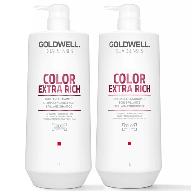 Goldwell Dualsenses Color Brilliance Extra Rich Shampoo and Conditioner 1L Duo