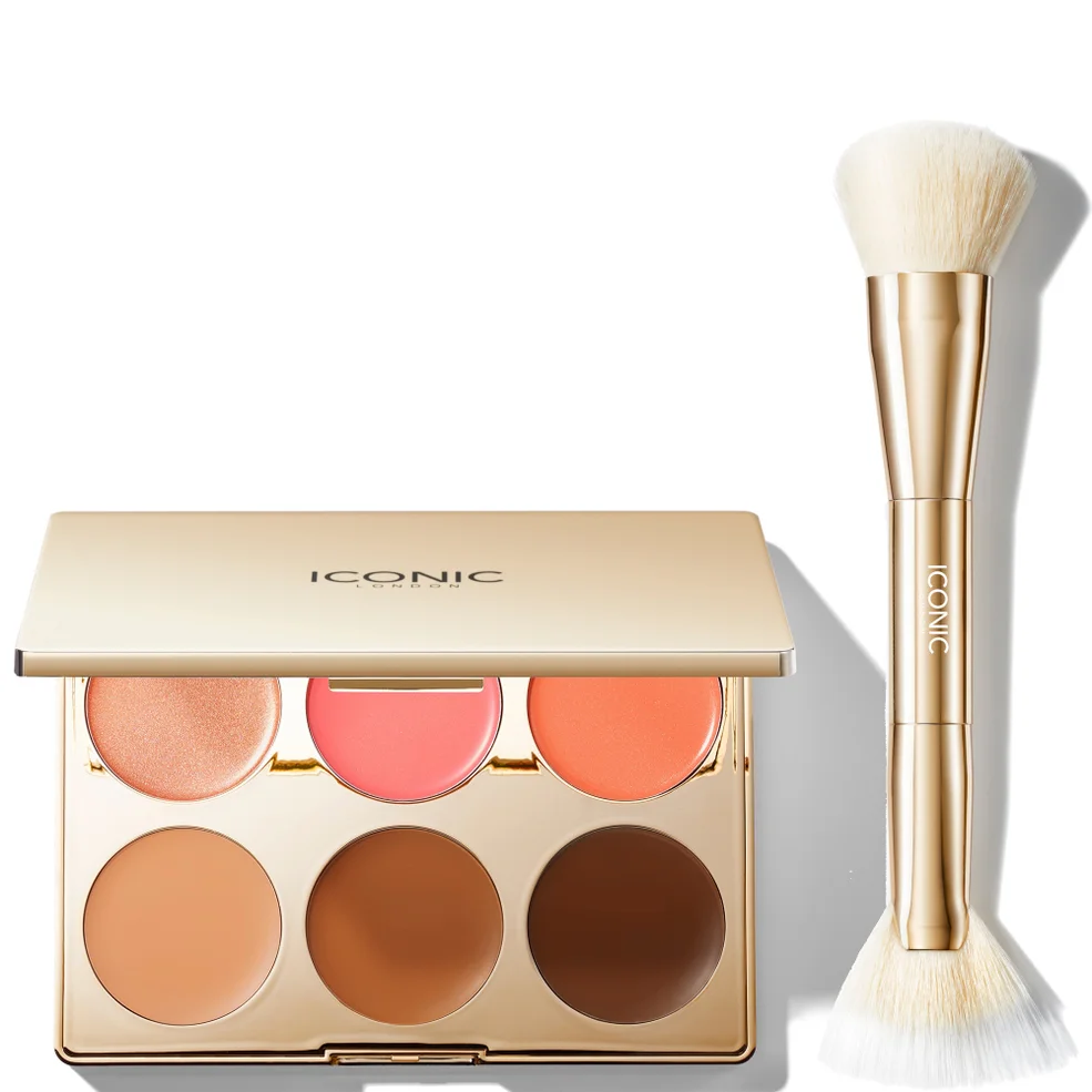 ICONIC London Multi-Use Palette and Cheek Glow Brush Image 1