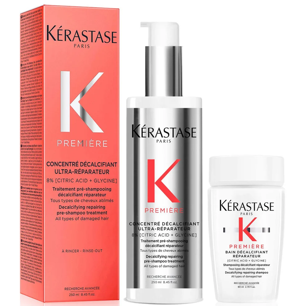 Kérastase Première Decalcifying Pre-Shampoo with Travel Size Shampoo for Damaged Hair with Pure Citric Acid Image 1