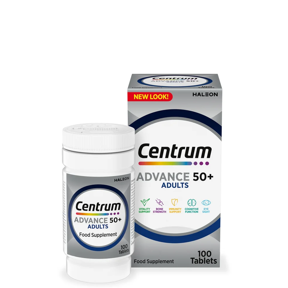 Centrum Advance 50+ Multivitamins and Minerals Tablets - 100 Tablets Image 1