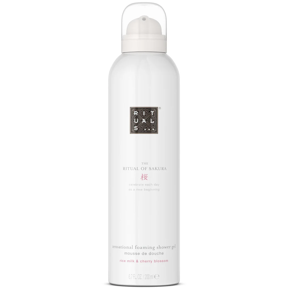 Rituals The Ritual of Sakura Floral Cherry Blossom and Rice Milk Sakura Foaming Body Wash 200ml Image 1