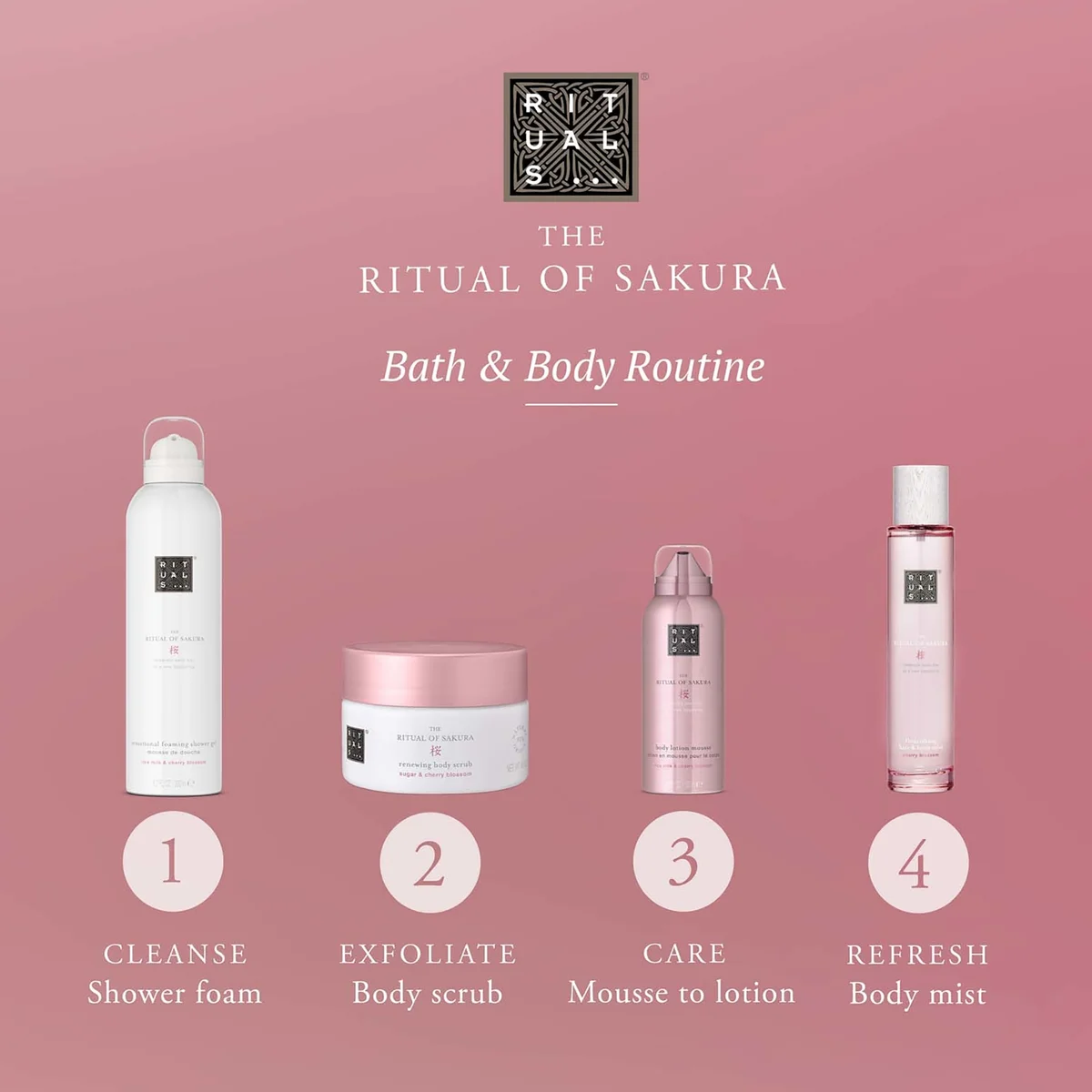 Rituals The Ritual of Sakura Hair and Body Mist 50ml LOOKFANTASTIC