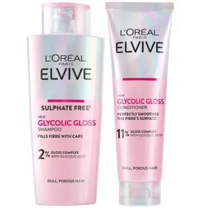 L'Oréal Paris Elvive Glycolic Gloss Shampoo and Conditioner Set for Dull Hair - undefined undefined