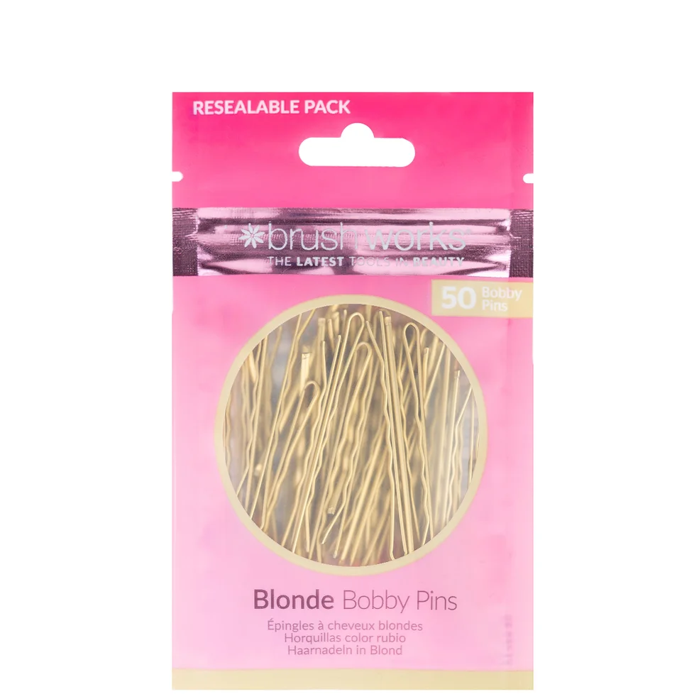 brushworks Blonde Bobby Pins Image 1