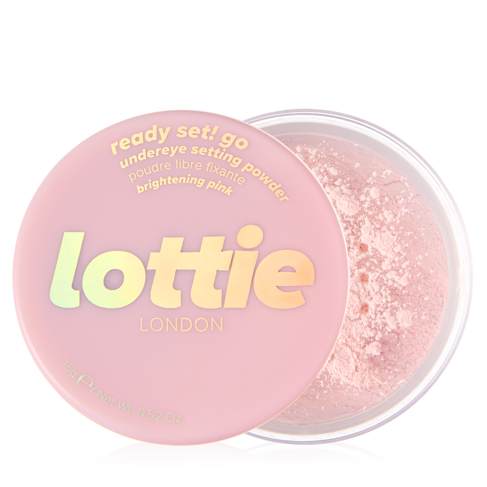 Lottie London Ready Set! Go Translucent Finishing Powder 15g - Brightening Pink Image 1