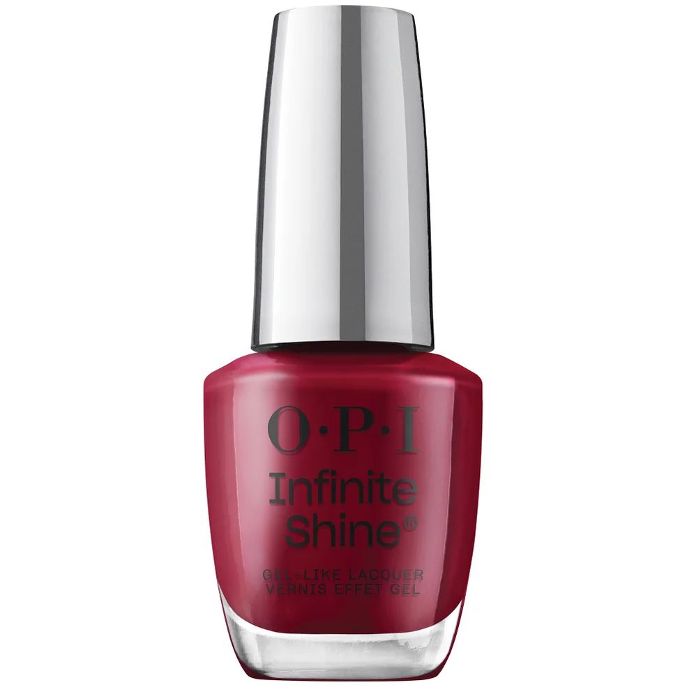 OPI Infinite Shine Long-Wear Gel-Like Dark Red Nail Polish - Malaga Wine 15ml Image 1