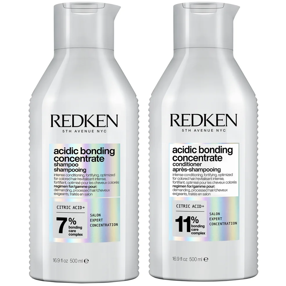 Redken Acidic Bonding Concentrate Shampoo and Conditioner 500ml Bond Repair Supersize Bundle Image 1