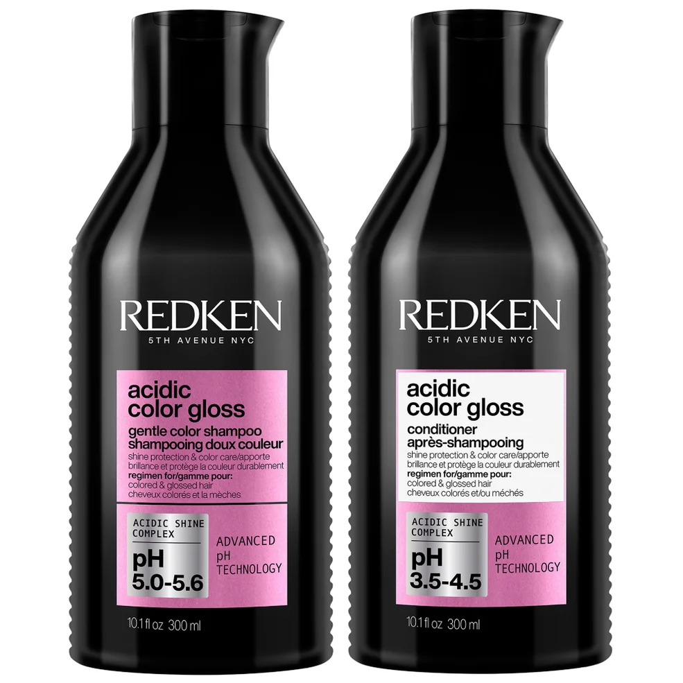 Redken Acidic Color Gloss Shampoo and Conditioner 300ml, Colour Protection Routine for Glass-Like Shine Image 1
