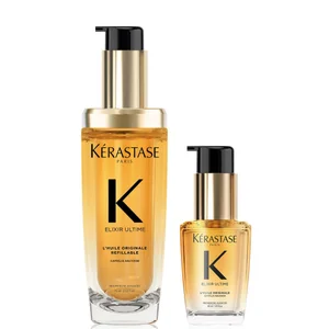 Kérastase Elixir Ultime L'Huile Originale Hair Oil 75ml and Elixir Ultime Hair Oil 30ml Travel Size Duo for All Hair Types - undefined undefined