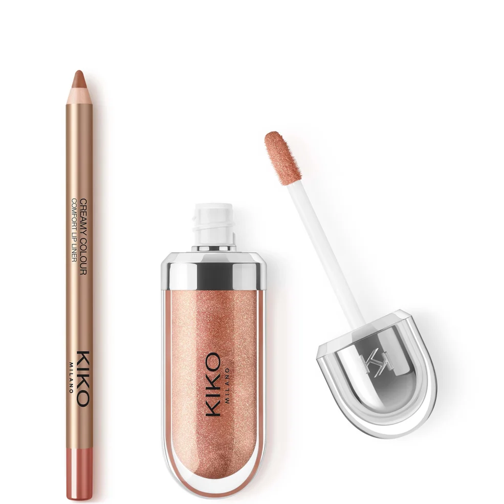 KIKO Milano3D Hydra Exclusive Golden Shimmer Lip Combo Image 1