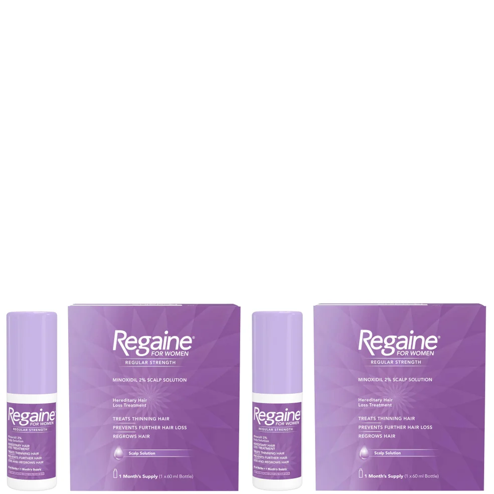 Regaine For Women Re-Growth Scalp Solution with 2% Minoxidil - 2 Month Supply Bundle Image 1