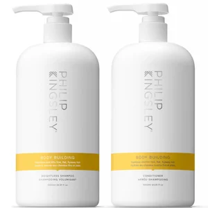 Philip Kingsley Body Building Shampoo 1000ml and Body Building Conditioner 1000ml - undefined undefined