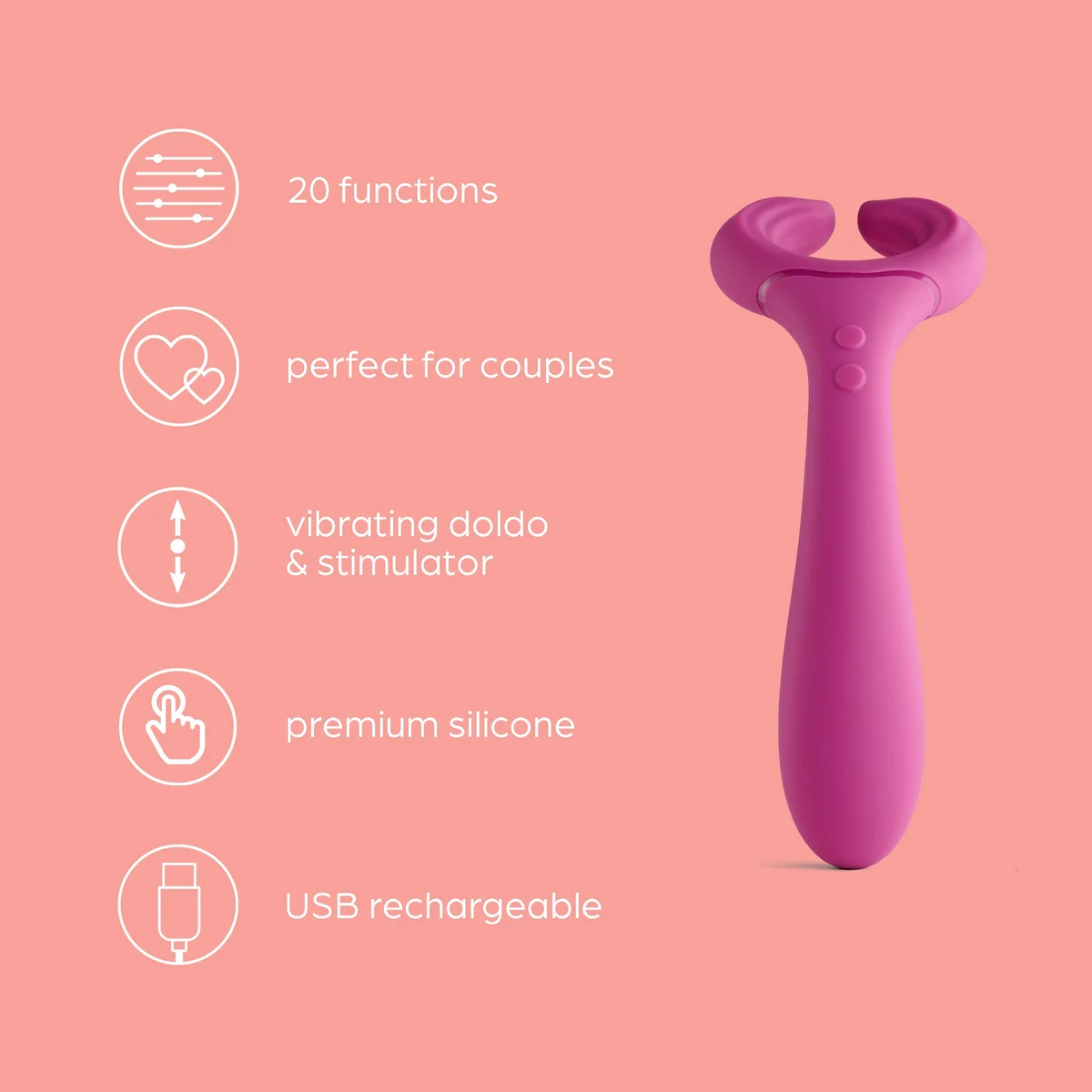 So Divine Duet Couples Vibrator | LOOKFANTASTIC So Divine Duet Couples Vibrator | LOOKFANTASTIC