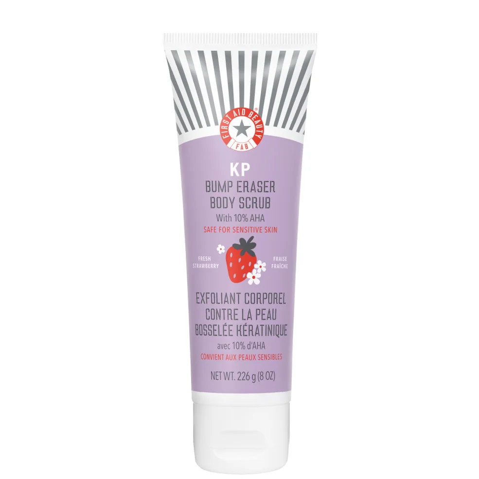 First Aid Beauty KP Bump Eraser Fresh Strawberry Body Scrub with 10% AHA 226g Image 1