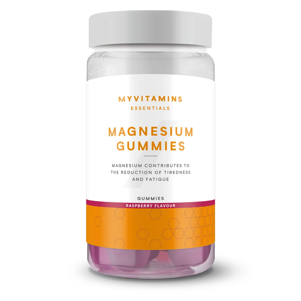 Myvitamins Magnesium Gummies, Raspberry Flavour, 30 Servings Image 1