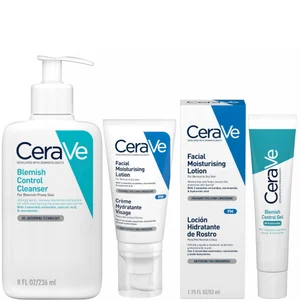 CeraVe 3-Step Blemish Control and Moisturising Evening Routine for Oily to Blemish-Prone Skin with Salicylic Acid - undefined undefined