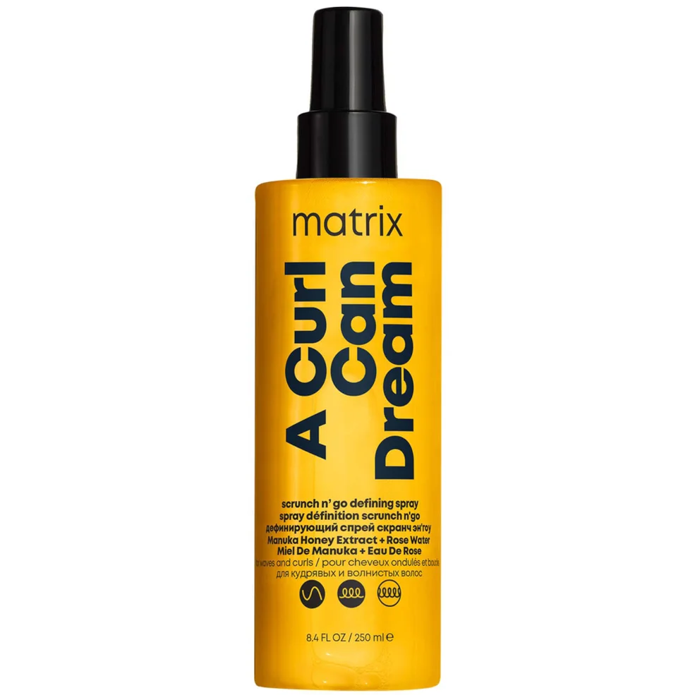 Matrix A Curl Can Dream Scrunch 'N' Go Defining Spray with 230°C Heat Protection for Definition on Waves and Curls 150ml Image 1
