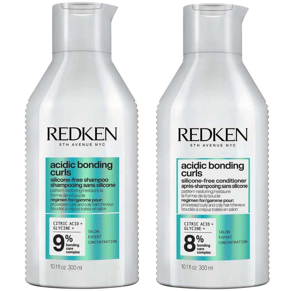 Redken Acidic Bonding Curls Silicone-Free Shampoo and Conditioner Bundle for Restoring Damaged Curly and Coily Hair Image 1