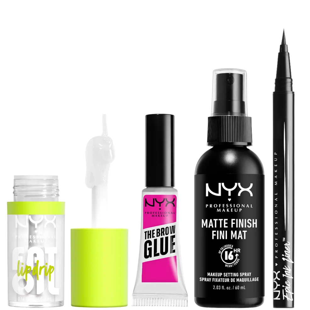 NYX Professional Makeup Iconic Hero Lip, Eye and Face Bundle Image 1