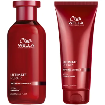 🎉 Hair goals alert! LookFantastic is serving up an amazing deal on the Wella Professionals Care Ultimate Repair Shampoo & Conditioner Bundle! Save 40% and get a FREE hair mask! 💇♀️✨ Original price: €58.95, now just €35.45! Hurry, it's only for one week! 🏃♀️💨 #BeautyBonanza #HairCareDeal