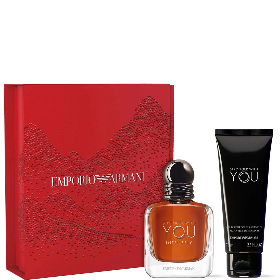 Armani Stronger with You Intense 50ml Gift Set LOOKFANTASTIC